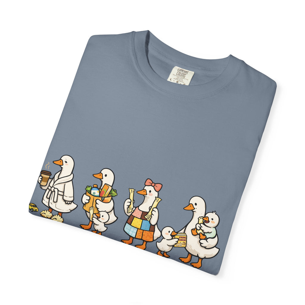 T-Shirt — "Just a Strong Cheese Mama" Cute Duck Family Graphic