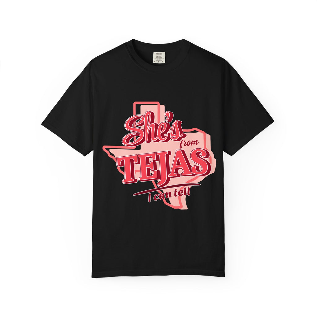 She's From Texas T-Shirt — Retro Pink State Pride Tee