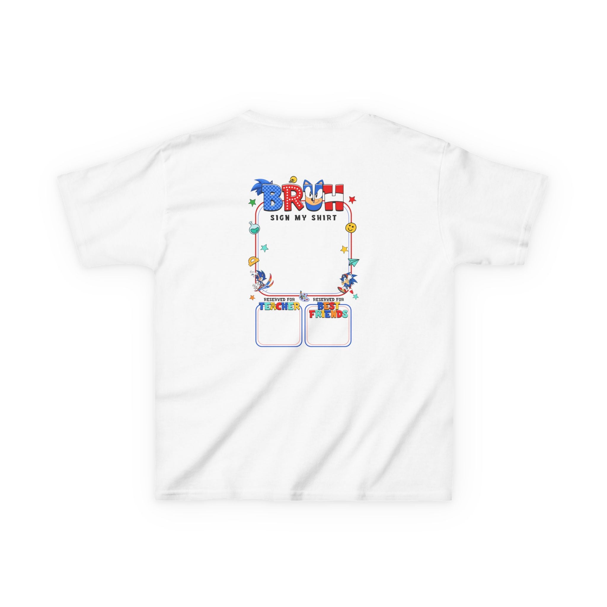 Kids Tee — Bright 'Autograph Shirt 2025-2026' Back-to-School Keepsake