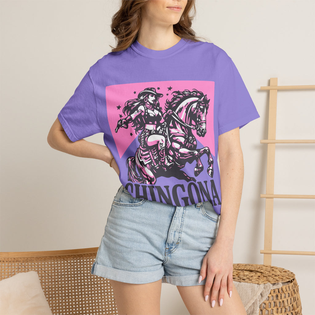 Chingóna Cowboy Rider Graphic T-Shirt — Bold Western Pride Tee