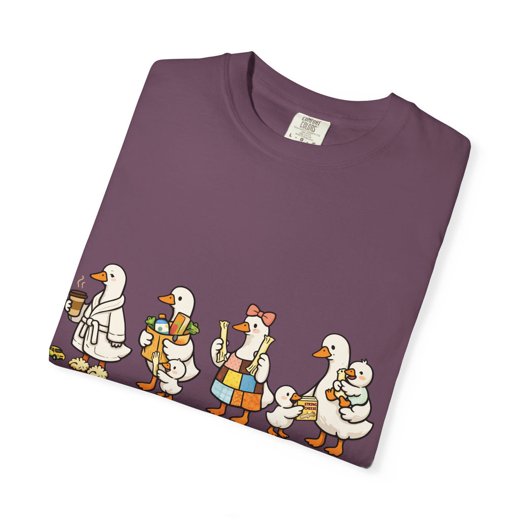 T-Shirt — "Just a Strong Cheese Mama" Cute Duck Family Graphic