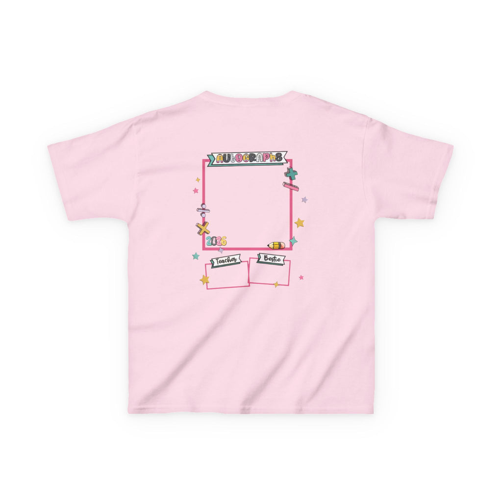 Kids Tee — "Last Day Autographs 2026" Elementary School Memory Shirt