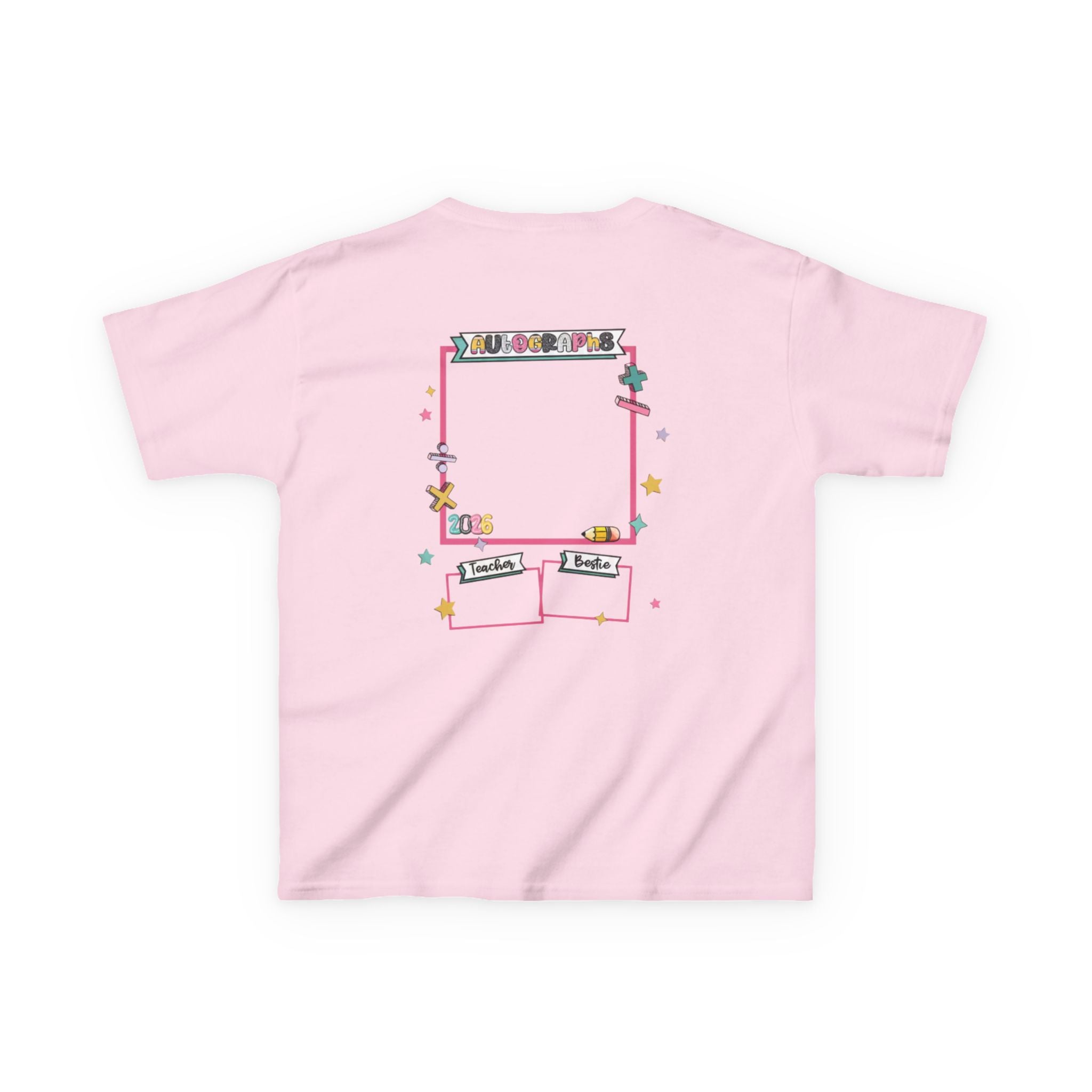 Kids Tee — "Last Day Autographs 2026" Elementary School Memory Shirt