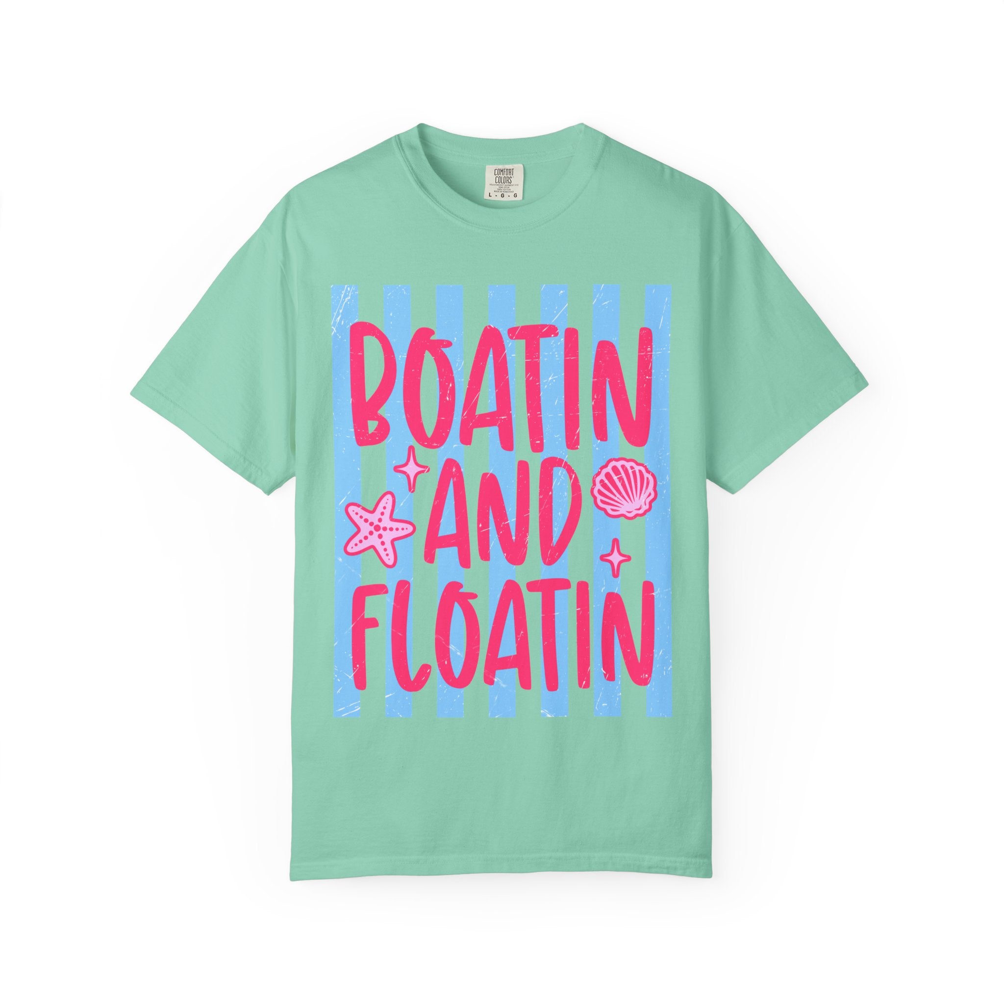 Boatin' and Floatin' T-Shirt — Nautical Beach Graphic Tee