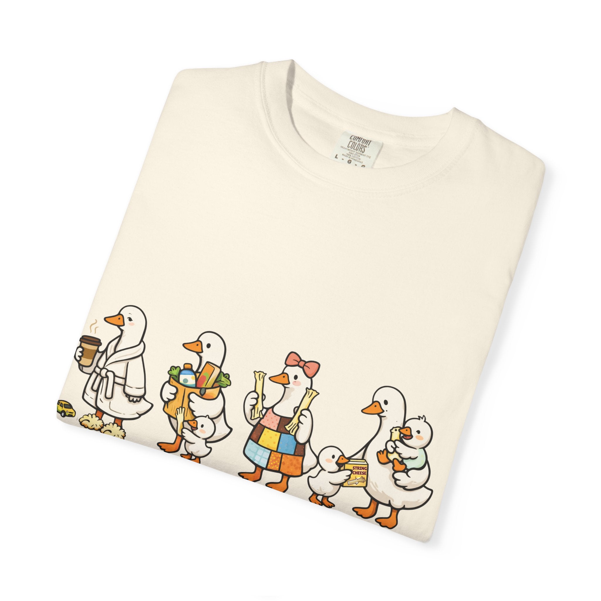 T-Shirt — "Just a Strong Cheese Mama" Cute Duck Family Graphic