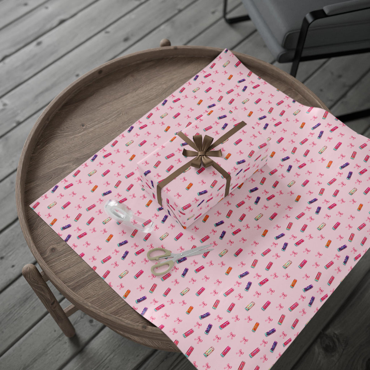 Alani Energy Drink & Bows Wrapping Paper —  Pattern Gift Wrap for  Birthday & Drink Lovers