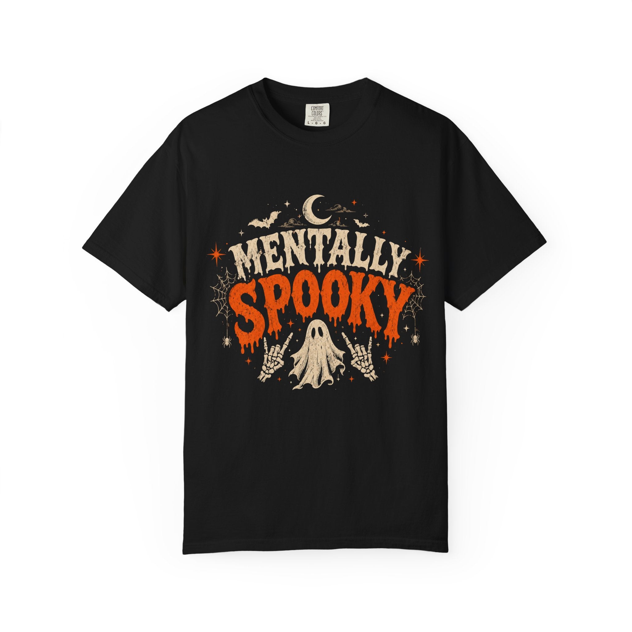 Mentally Spooky T-Shirt — Retro Halloween Ghost Graphic Tee