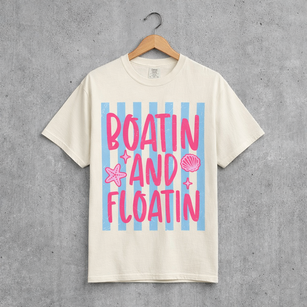 Boat'n and Float'n Graphic T-Shirt — Beachy Mama Summer Tee