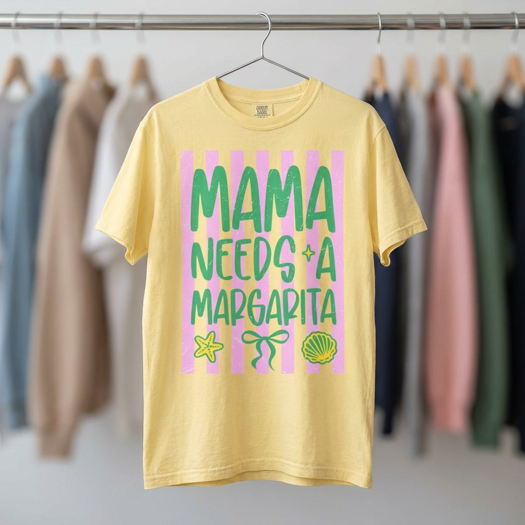 Mama Needs a Margarita T-Shirt — Funny Mom Summer Tee