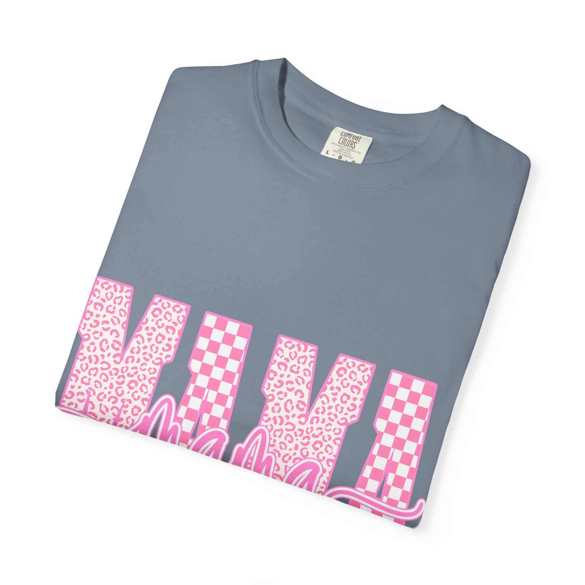 Mama Pink Checkerboard Graphic T-Shirt