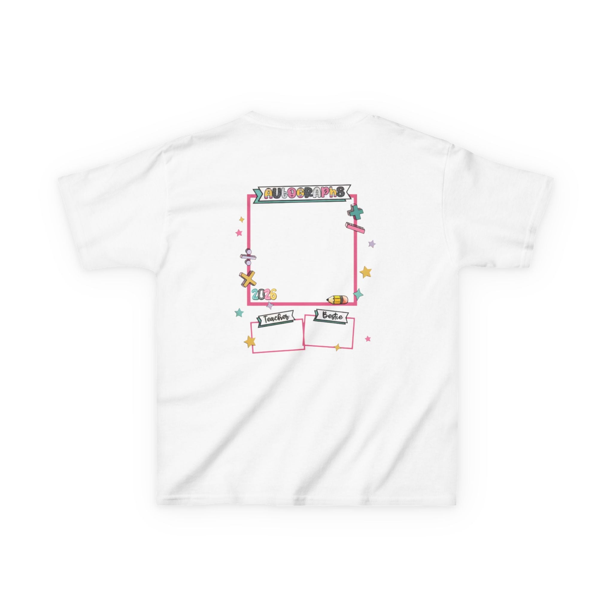 Kids Tee — "Last Day Autographs 2026" Elementary School Memory Shirt