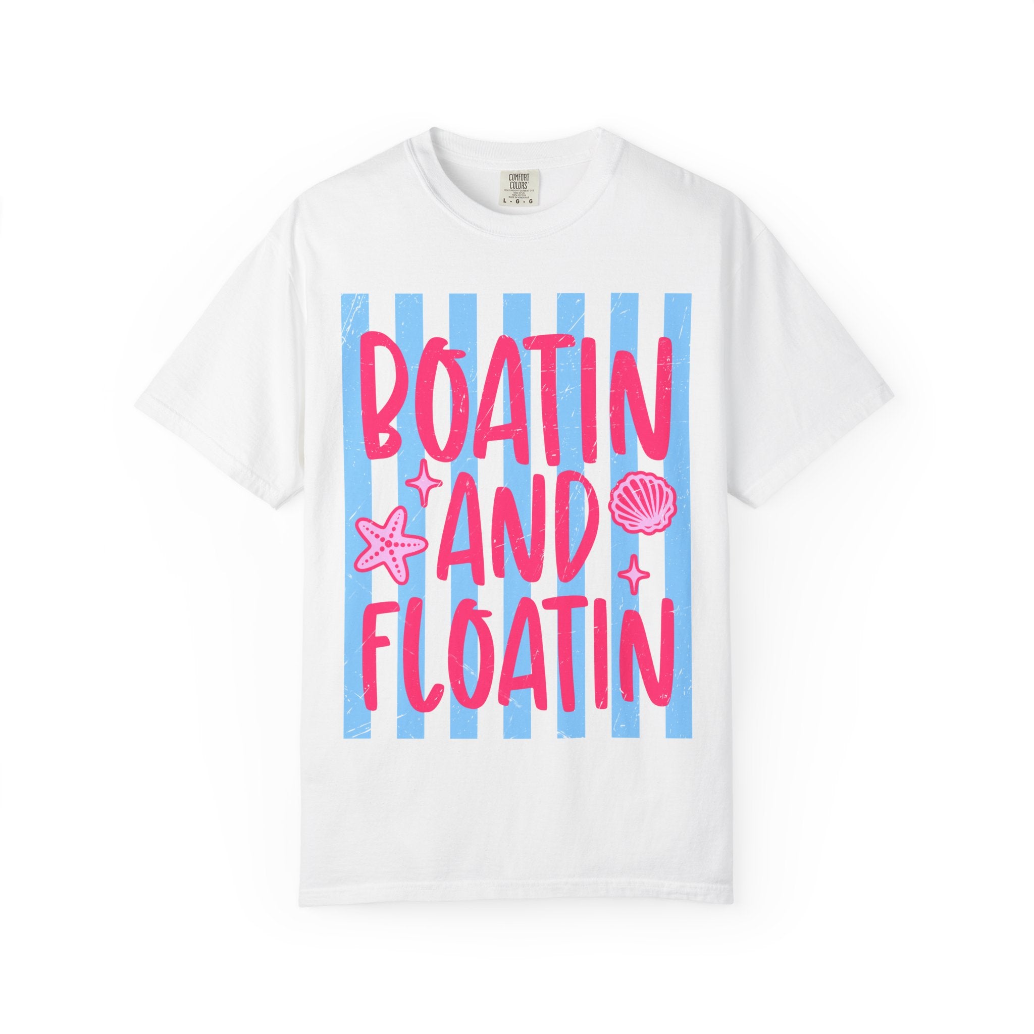 Boatin' and Floatin' T-Shirt — Nautical Beach Graphic Tee