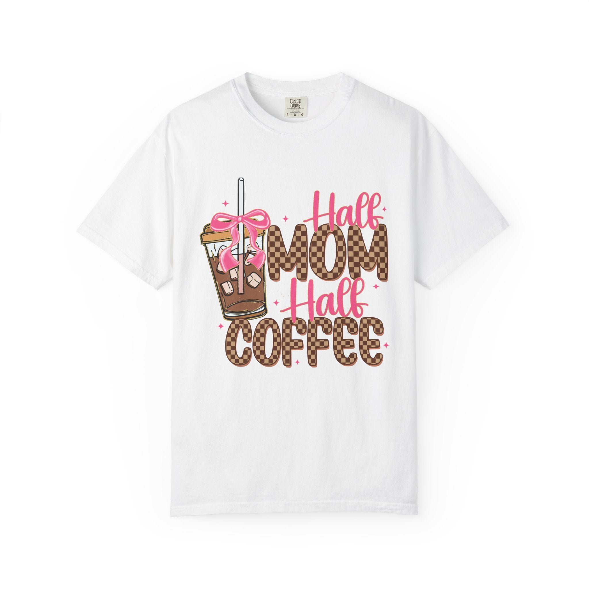 Half Mom Half Coffee T-Shirt — Cute Leopard Print Coffee Mom Tee
