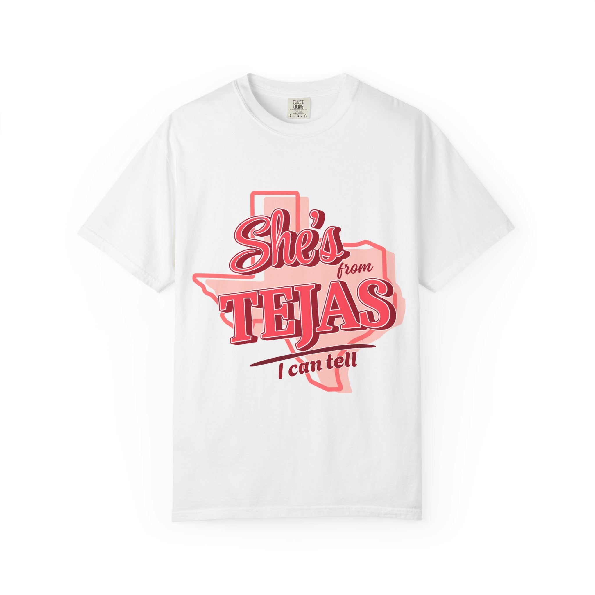 She's From Texas T-Shirt — Retro Pink State Pride Tee